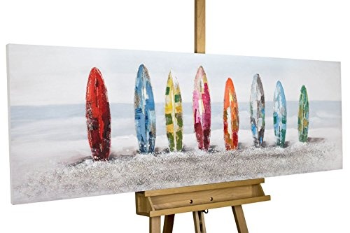 KunstLoft® Acryl Gemälde Surf Siesta 150x50cm |...