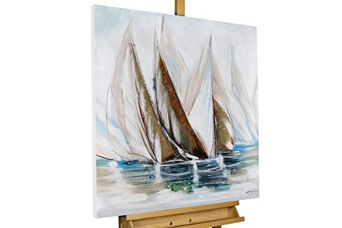 KunstLoft® Acryl Gemälde Auf hoher See 80x80cm |...