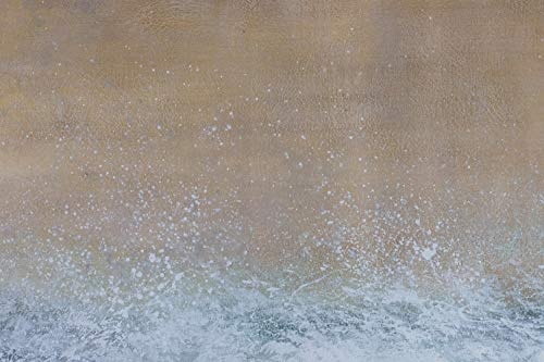 KunstLoft® XXL Gemälde Das Tosen der Meere 180x120cm | original handgemalte Bilder | Strand Gischt Grau Braun | Leinwand-Bild Ölgemälde einteilig groß | Modernes Kunst Ölbild