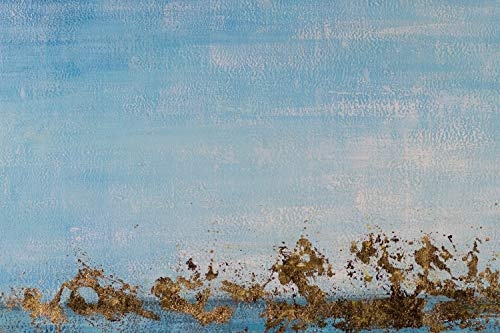 KunstLoft® XXL Gemälde Dive for Gold 180x120cm | original handgemalte Bilder | Abstrakt Meer Blau | Leinwand-Bild Ölgemälde einteilig groß | Modernes Kunst Ölbild