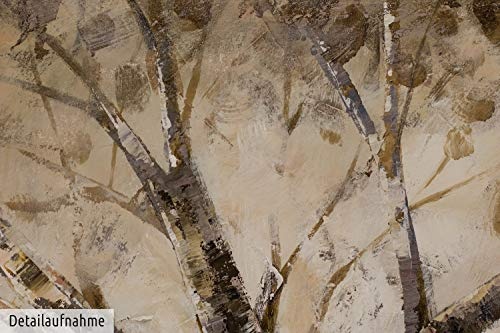 KunstLoft® Acryl Gemälde Der weise Baum 120x60cm | original handgemalte Leinwand Bilder XXL | Baum Natur Winter Weisheit | Wandbild Acrylbild moderne Kunst einteilig mit Rahmen