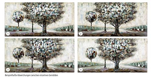 KunstLoft® Acryl Gemälde Erstes Rendezvous 120x60cm | original handgemalte Leinwand Bilder XXL | Baum Natur Deko | Wandbild Acrylbild moderne Kunst einteilig mit Rahmen