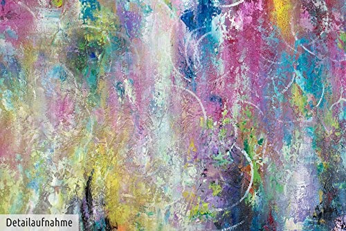 KunstLoft® XXL Gemälde Spirit of Nature 200x100cm | original handgemalte Bilder | Abstrakt Bunt Rosa | Leinwand-Bild Ölgemälde einteilig groß | Modernes Kunst Ölbild