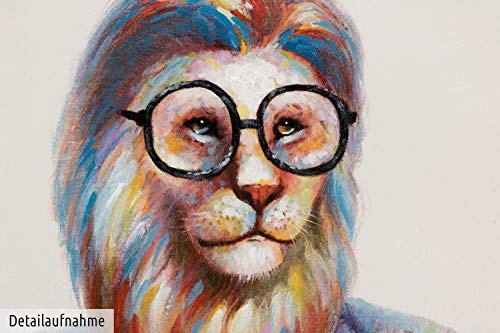KunstLoft® Acryl Gemälde Hipster Lion 60x90cm |...