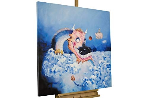 KunstLoft® XXL Gemälde Dragons Den 100x100cm |...