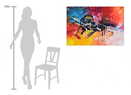 KunstLoft® Acryl Gemälde Spreading Warmness 120x80cm | original handgemalte Leinwand Bilder XXL | Abstrakt Bunt Warme Farben | Wandbild Acrylbild moderne Kunst einteilig mit Rahmen