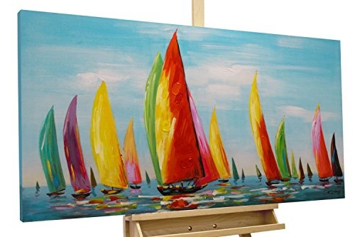 KunstLoft Acrylfarbe Gemälde Saisonstart 120x60cm |...