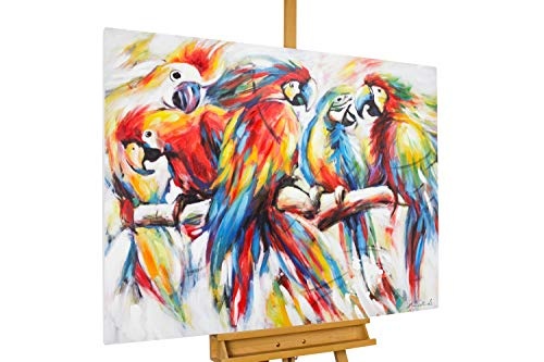 KunstLoft® Acryl Gemälde Parrots in Love...