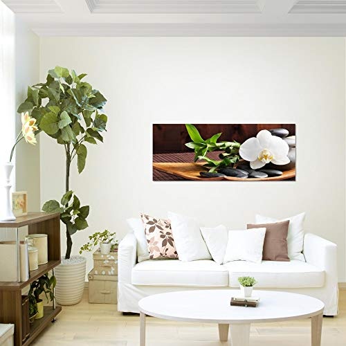 Bilder Feng Shui Orchidee Wandbild 100 x 40 cm Vlies -...