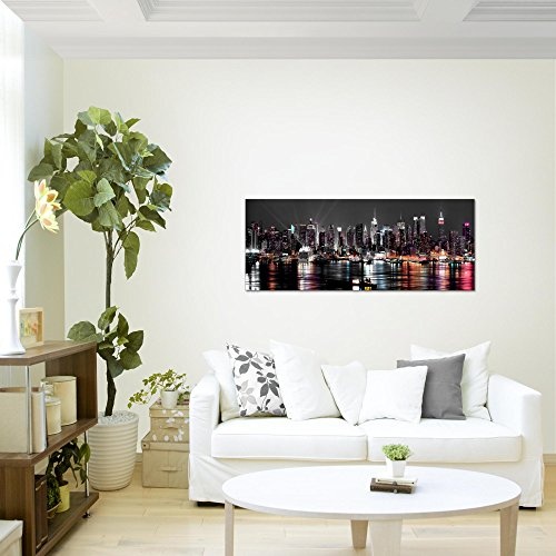 Bilder New York City Wandbild 100 x 40 cm Vlies -...