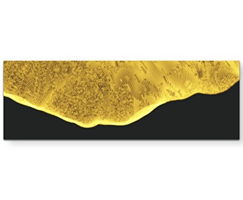 Panoramabild auf Leinwand in 150x50cm Array mit dynamischen Partikeln