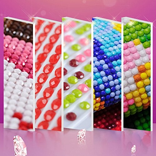 lzn DIY 5D Diamant Malerei Stickerei Blume Kreuz Kunsthandwerk 30 x 56 cm