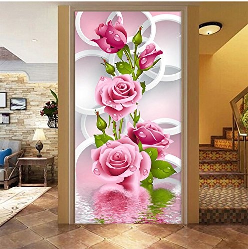lzn DIY 5D Diamant Malerei Stickerei Blume Kreuz Kunsthandwerk 30 x 56 cm