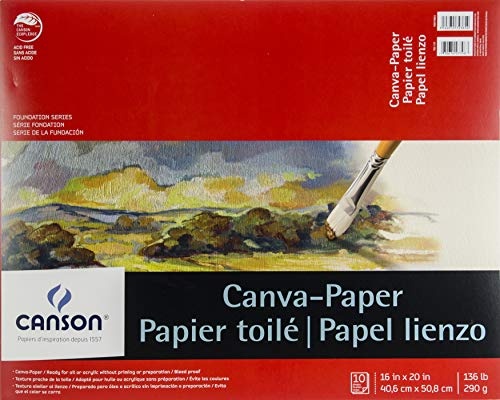 Canson Foundation Series Leinwand-Papierblock 0 16"X20" 0