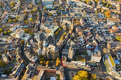 druck-shop24 Wunschmotiv: Aachen, Germany from Above...