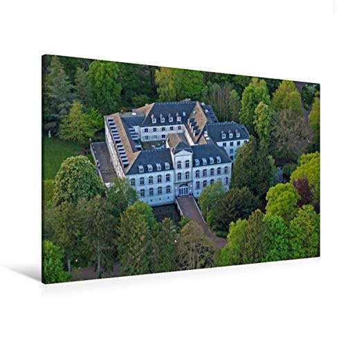 Premium Textil-Leinwand 120 cm x 80 cm quer Schloss Rahe im Aachener Stadtteil Laurensberg