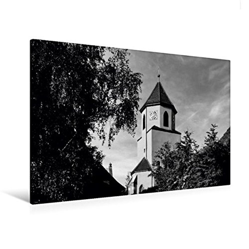 Calvendo Premium Textil-Leinwand 120 cm x 80 cm quer, Christus König Kirche | Wandbild, Bild auf Keilrahmen, Fertigbild auf echter Leinwand, Leinwanddruck Orte Orte