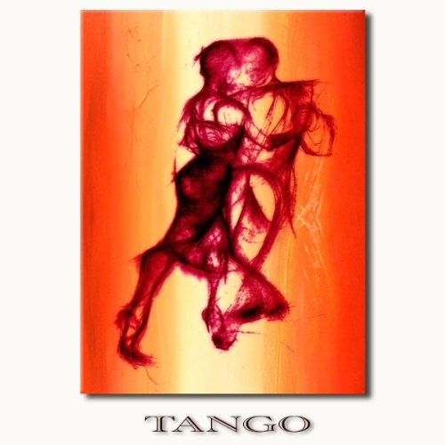 Unbekannt TANGO - Pärchen tango tanzen - Modern Art Bild auf Leinwand mit Keilrahmen direkt vom Künstler - moderne Kunst - limitierte Editionen - moderne Wandbilder kaufen - in EINWEG Verpackung -