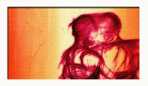 Unbekannt TANGO - Pärchen tango tanzen - Modern Art Bild auf Leinwand mit Keilrahmen direkt vom Künstler - moderne Kunst - limitierte Editionen - moderne Wandbilder kaufen - in EINWEG Verpackung -