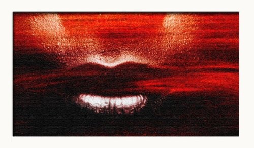 Unbekannt RED BLUES - abstraktes Bild auf Leinwand mit Keilrahmen direkt vom Künstler - moderne Kunst - limitierte Editionen - abstrakte Wandbilder kaufen - in EINWEG Verpackung -