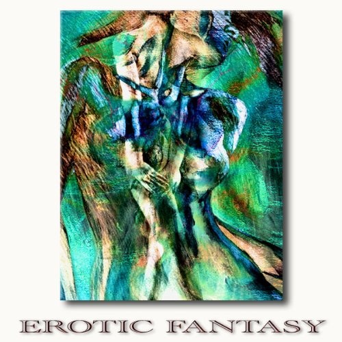 EROTIC FANTASY - Frauen nackt beim tanzen - Akt Erotik Bild auf Leinwand mit Keilrahmen direkt vom Künstler - moderne Kunst fertig zum Aufhängen - erotische Wandbilder - in EINWEG Verpackung -
