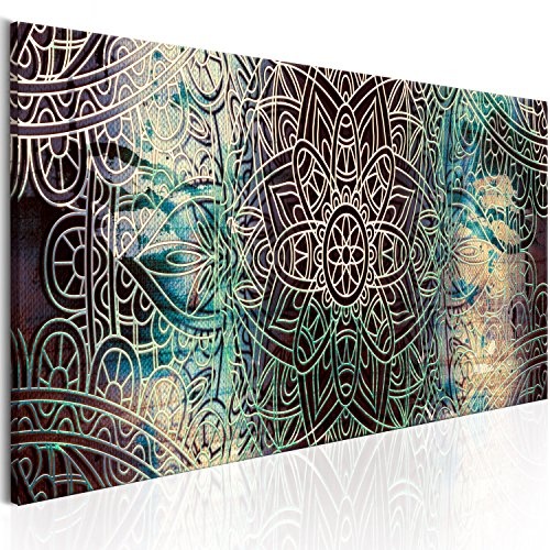 murando - Bilder Mandala 135x45 cm Vlies Leinwandbild 1 TLG Kunstdruck modern Wandbilder XXL Wanddekoration Design Wand Bild - Orient Zen f-A-0593-b-b