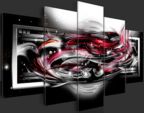 murando - Bilder 200x100 cm Vlies Leinwandbild 5 TLG Kunstdruck modern Wandbilder XXL Wanddekoration Design Wand Bild - Abstrakt Galaxy a-A-0041-b-o
