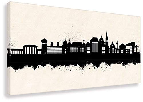 Kunstbruder Wandbild - Aachen Skyline SW (div....