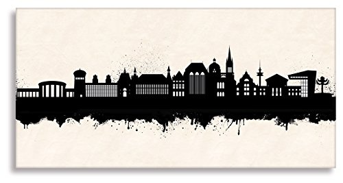 Kunstbruder Wandbild - Aachen Skyline SW (div....