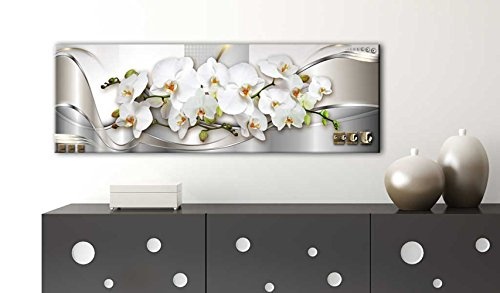 murando - Bilder Blumen Orchidee 120x40 cm Vlies Leinwandbild 1 TLG Kunstdruck modern Wandbilder XXL Wanddekoration Design Wand Bild - Orchidee Blumen b-A-0086-b-b